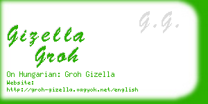 gizella groh business card